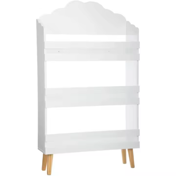Createur d'Interieur Biblioteca 3 Estantes de Madera, Motivo Nube, Color Blanco - 1