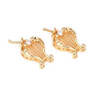 Colgante de Abalorio de Cuentas de Medio Agujero de Oro 18K Material de Metal de China - details 1