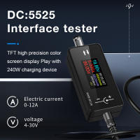 Medidor de corriente y voltaje de KWS-DC28, probador de interfaz DC 4-30V 0-12A, voltímetro Digital, amperímetro, Detector de capacidad de batería PD - details 0