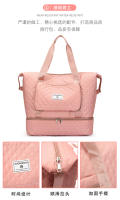 Bolsa deportiva para fitness Separación en seco y húmedo para mujer Ligero de gran capacidad Portátil Bolsa de viaje de corto recorrido Bolsa de equipaje independiente para jaula de zapatos - details 11