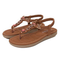 Sandalia 2025 Sandalias Mujer Diamante de Agua Estilo Simple, Ligero, Informal Fondo Plano Clip de Punta Grande - details 2