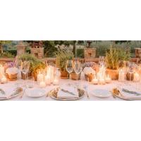 Elegante Mantel de Mesita Rosa Paño de Cena Vintage de 90x300 cm para Bodas, Fiestas, Cumpleaños, Bautizos, Comuniones - details 0