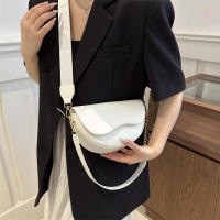 Bolso de hombro con doble correa para mujer, bolso cruzado de cuero PU versátil, moda informal de Color sólido - details 15
