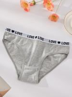 7 unids/set de bragas de algodón para mujer, calzoncillos suaves sexis, bragas bonitas con letras para niñas, lencería elástica transpirable para mujer, XS-XL - details 10