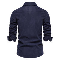Nueva camisa de pana de otoño, camisa de manga larga para hombre, informal, delgada, versátil, a la moda - details 8