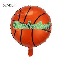 Globo de película de aluminio para fiesta de cumpleaños, decoración de Ambiente, Copa del Mundo, fútbol, Rugby, blanco y negro - details 1