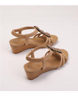 Sandalias romanas de estilo étnico bohemio para mujer, verano, nuevas sandalias retro de punta abierta con cuentas de strass para viajes - details 13