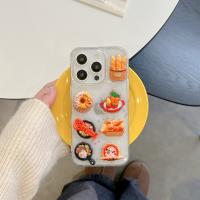 La comida tridimensional para pizza es adecuada para la funda del teléfono móvil Apple 15 iPhone16ProMax nuevo 13pro anticaída 12 divertido nicho 11 super fire hembra 14pro carcasa suave creativa todo incluido - details 3