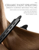 Plancha de pelo con ajuste de temperatura de cuatro engranajes, plancha de pelo plana iónica de turmalina cerámica para mujer, panel ancho - details 2