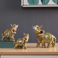 Estatua de adornos de resina de elefante, Feng Shui tradicional chino, artesanías de la suerte, muebles decorativos, decoraciones de escritorio para el hogar - details 10