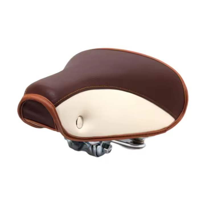 Sillín Vintage para ciclismo, cómodo asiento acolchado, cojín con rehe Retro para bicicleta - 1