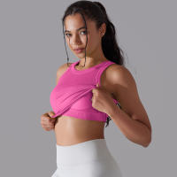 Nessaj-Chaleco deportivo sin costuras con almohadilla para mujer, sujetador de yoga, top corto de entrenamiento para fitness, gimnasio diario, correr, chaleco a prueba de golpes, sujetador elástico alto - details 9