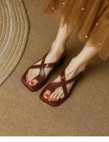 Nuevas sandalias romanas de fondo plano con suela de goma antideslizante, zapatos de mujer de moda - details 14