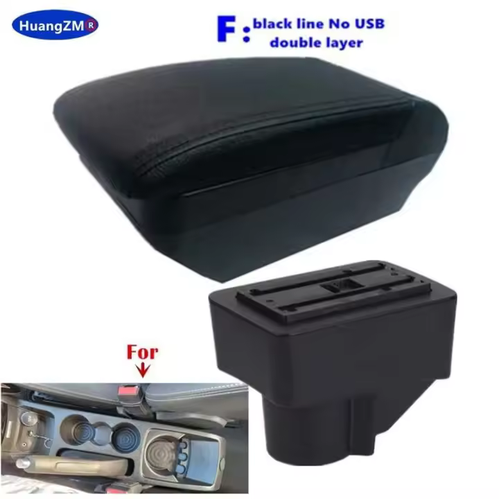 Para reposabrazos, para Ford Fiesta 3 2011-2018 CA reposabrazos calibración portavasos piezas especiales de modificación de coche - 1