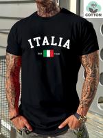 Camiseta de hombre 100% algodón puro, cuello redondo casual, impresión de letras no transparente, lavable a máquina - 180g - details 4
