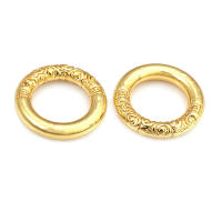 Anillo de Cierre Redondo de Brasso Dorado Mate Joyería de Alta Calidad - details 27