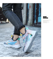 Zapatillas de deporte cálidas de invierno para niños, zapatos antideslizantes de cuero para niñas, zapatos casuales para caminar, zapatos deportivos para correr, zapatos de algodón para niños - details 11