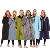 Bata cambiadora de Surf impermeable Unisex, Abrigo con capucha para playa, piscina, Anorak - details 1