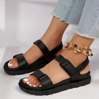 Comfy Stylist Summer Platform Sandals Hook And Loop Fastener Adjustable Sports Sandals Women Footwear - details 5