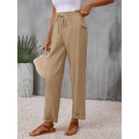 Pantalones cortos holgados de cintura elástica para mujer, primavera/otoño 2025, estilo femenino, cómodos y a la moda. - details 0