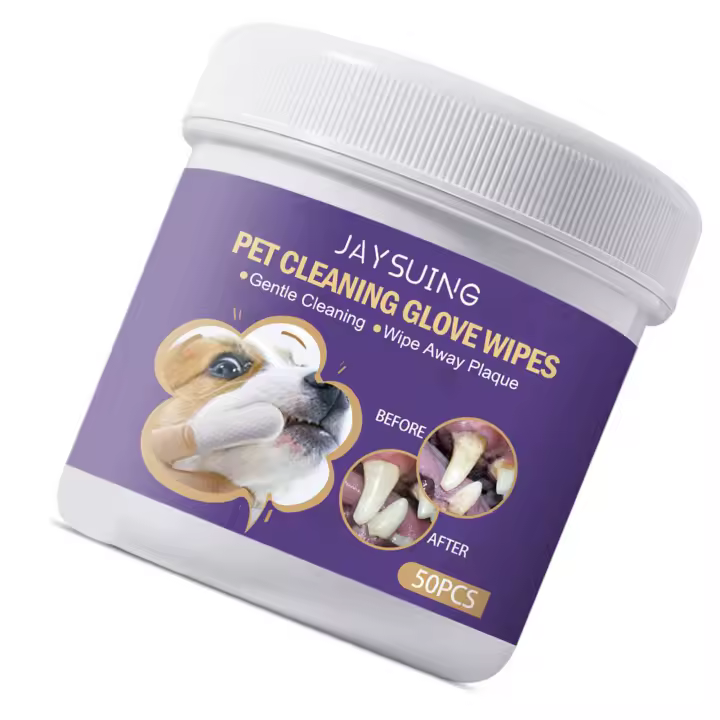 Toallitas de dedo para limpieza Dental de mascotas, extractos naturales, toallitas aromáticas refrescantes para mascotas pequeñas, medianas y grandes - 1