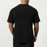 Camiseta deportiva de algodón para hombre, camisa holgada de media manga estilo Hip hop, cómoda y transpirable, Top con hombros caídos, Verano - details 2