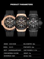 Reloj Deportivo de Cuarzo Automático MAYZHISU Resistente al Agua, Luminoso, Correa de Cuero para Hombres Elegante para Negocios - details 5