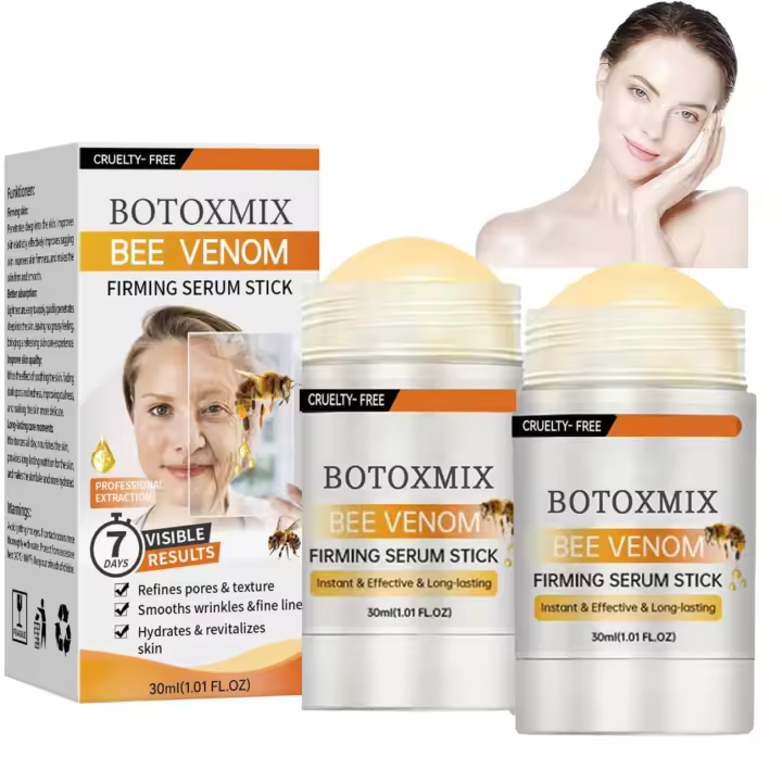 Hot Hot BOTOXMIX Bee Venom Serum Stick reafirmante, suero facial antienvejecimiento, reduce las arrugas y las líneas finas, hidrata y nutre la piel, para mujeres y - 1