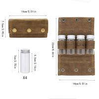 Bolsa de advertencia para botella de condimento portátil, paño encerado para exteriores, pequeña, ligera, impermeable - details 0