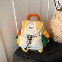 Bolsas para padres e hijos de 2 tamaños a juego de colores, mochila escolar con cordón multibolsillo de estilo coreano, mochila de nailon de gran capacidad para niños - details 25
