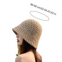 Sombrero de Playa de Paja con Dobladillo Ancho Sombrero de Verano Floppy para Mujeres - details 7