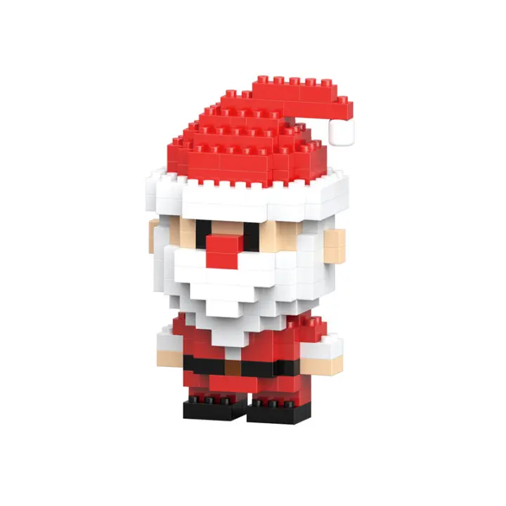 Christmas Building Block Series Santa Claus Reindeer Puzzle Assembling Bricks Table Decoration Children's Toys for Kid XMAS Gift - 1