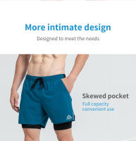 Pantalones cortos deportivos AONIJIE F5102 para hombre con secado rápido preventión de malos de vestuario para correr gimnasio fútbol tenis - details 15