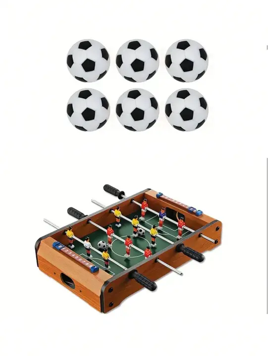 Pelotas de Futbol de Mesa Juego de 6 de 1.57 Pulgadas Accesorios de Fútbol de Mesa - 1