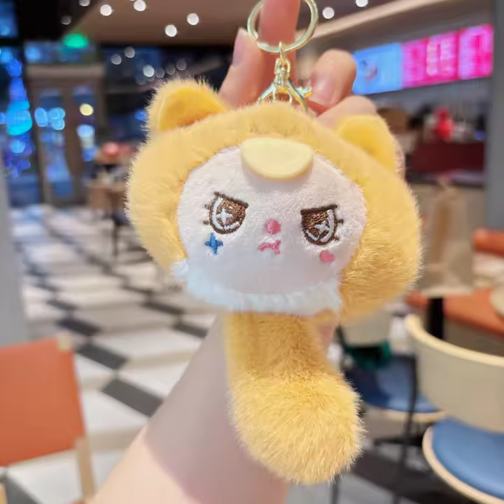Original Cool nuevo elfo llavero de juguete de peluche dibujos animados grúa máquina colgante - 1