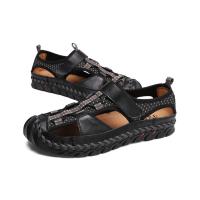 Sandalias de cuero para hombre, zapatos informales antideslizantes, cómodos, transpirables, para playa, talla grande 38-48 - details 32