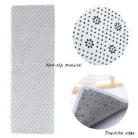 Alfombra de Navidad antideslizante 3D con impresión navideña para salón, cocina, baño, muñeco de nieve, 60x180cm - details 5
