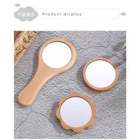 Espejo de Madera Portátil Mini Mini Espejo de Maquillaje para Mujeres Espejo Redondo de Belleza en Mano - details 15