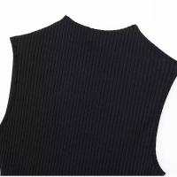 OUWU- Vestido corto sin mangas de retazos para mujer, minivestido mullido de moda para playa y fiesta de noche, 2024 - details 20