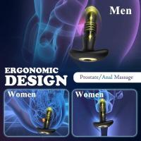 Empaque privado SEXY Vibrador Anal Telescópico Masajeador de Próstata Doble Anillo Juguetes Sexuales Hombres Gay Plug Anal Bluetooth APP Vibrador para Adultos - details 27