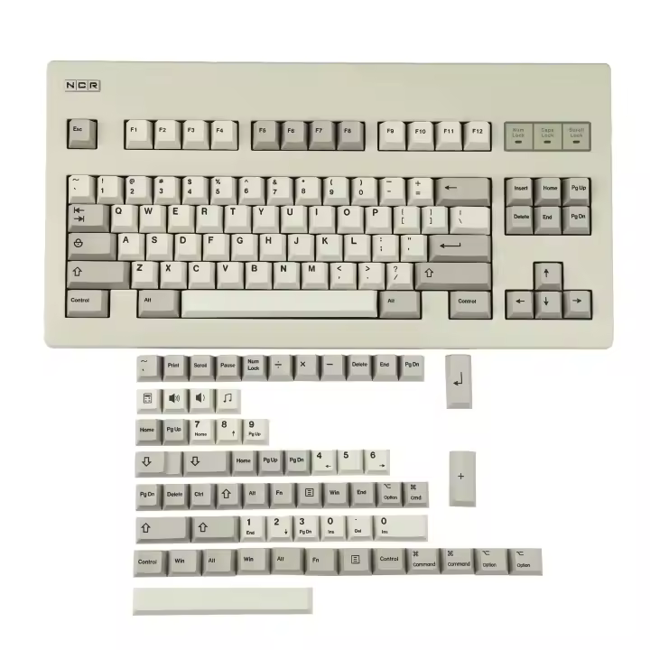 Juego de teclas de teclado PBT subgruesas, perfil de cereza Shenpo de 143 teclas, Ansi104 TKL Gk61 96 75 GM Ncr80 MX - 1