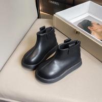 Zapatos de cuero para niñas, botas cortas versátiles antideslizantes de fondo suave, estilo coreano, a la moda, otoño e invierno, 2024 - details 3