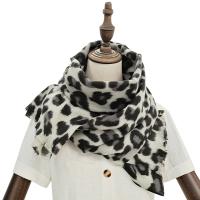 Bufanda de Cachemira de Leopardo para Mujer Bufanda Gruesa con Borlas Manta Cálida para Invierno - details 5