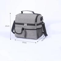 Bolsa de almuerzo térmica portátil de 10L, caja de comida duradera, impermeable, nevera de oficina, caja con aislamiento de hielo, bolsa de cena Oxford para acampar - details 0