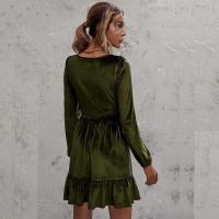 Elegante Vestido de Manga Larga para Mujer Primavera Otoño 2025 Cuello en V Moda - details 12