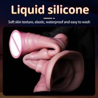 Leten-funda de consolador hueca gruesa alargada de silicona para hombre, productos sexuales eróticos para gays y lesbianas, 18+ - details 3