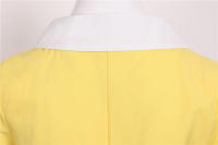 Vestido midi elegante e informal de verano para mujer, de línea A, manga corta, liso, para fiesta. - details 41