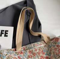 Bolso de Hormigas Florales Vintage Bolso de Mano de Estilo Mori con Capacidad Grande, Cinturón Suave, Cierre de Cremallera, Azul Ideal para Mujeres, Work, Compras, Llevamiento Diario - details 1