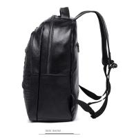 Mochila casual para hombres, mochila de cuero de moda, bolso de computadora de 15,6 pulgadas con patrón de cocodrilo, mochila de viaje - details 17