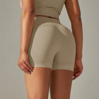 Hamidou-pantalones cortos de Yoga sin costuras para mujer, Shorts de entrenamiento con realce de glúteos, ropa deportiva para gimnasio - details 17